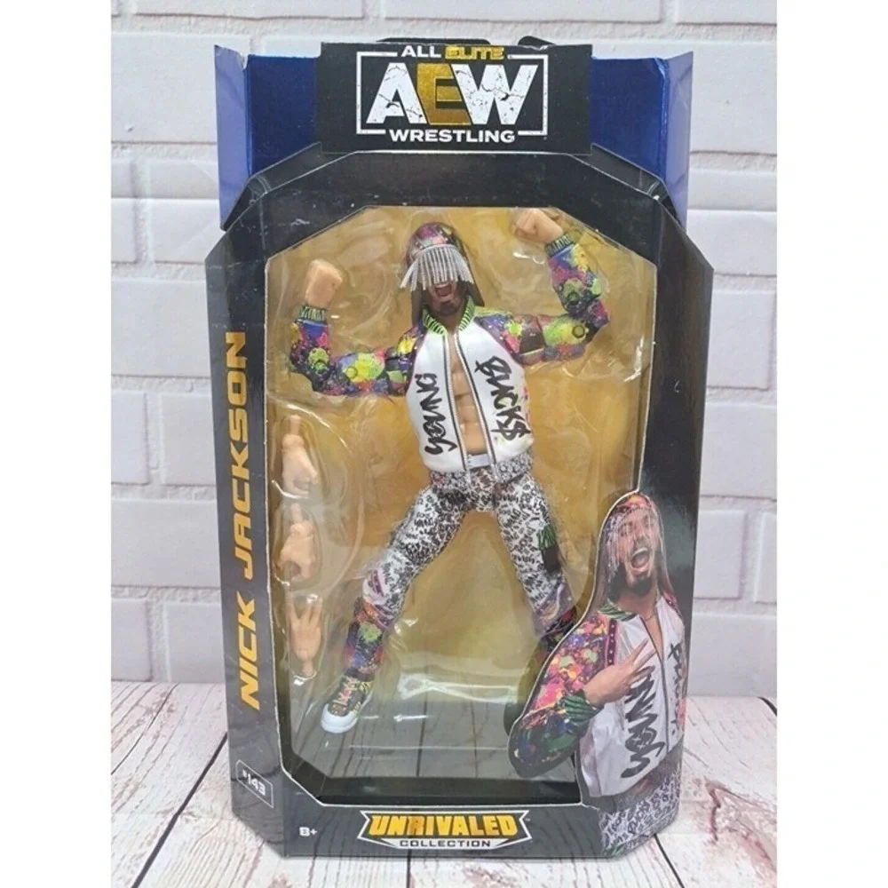 NIB AEW UnRivaled Nick Jackson Walmart Exclusive Action Figure Young Bucks